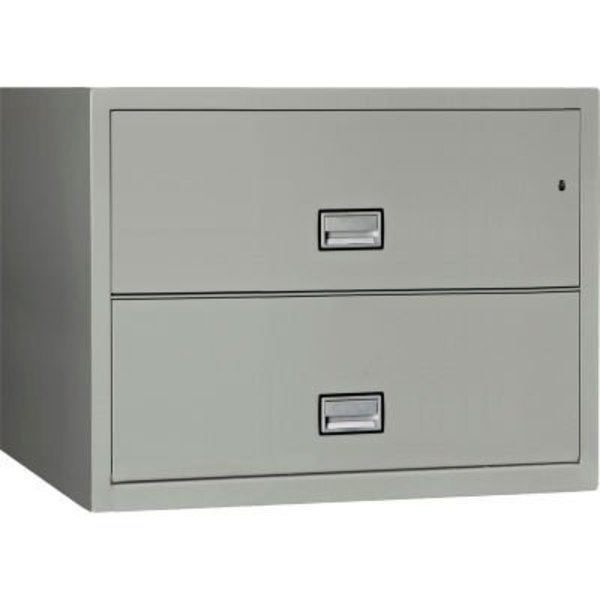 Phoenix Safe International Phoenix Safe Lateral 38" 2-Drawer Fire and Water Resistant File Cabinet, Light Gray - LAT2W38LG